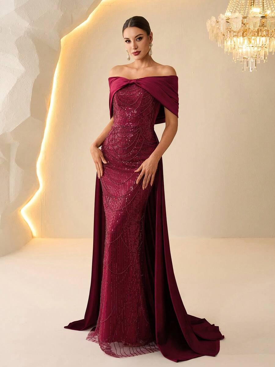 CZERWONA MAXI SUKIENKA