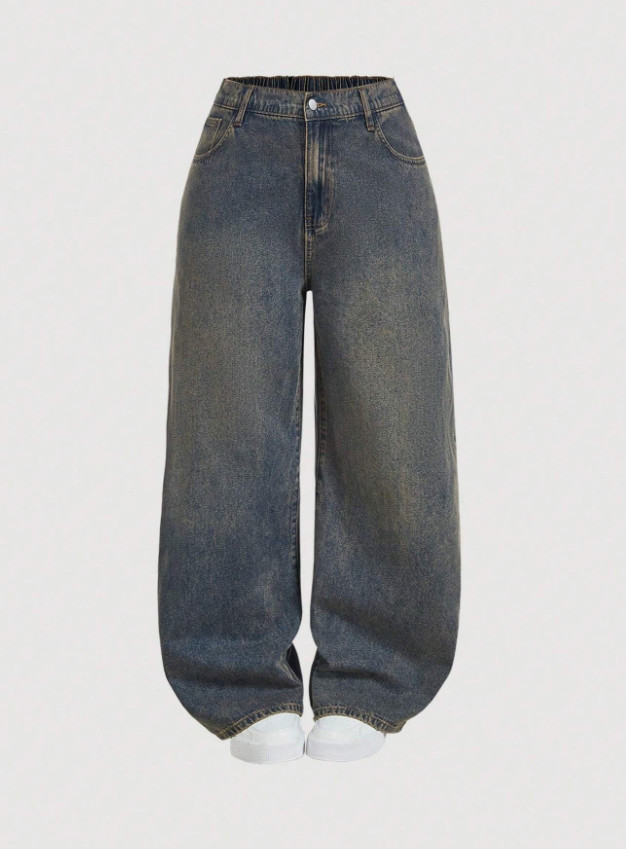 SPODNIE JEANS SZEROKA NOGAWKA
