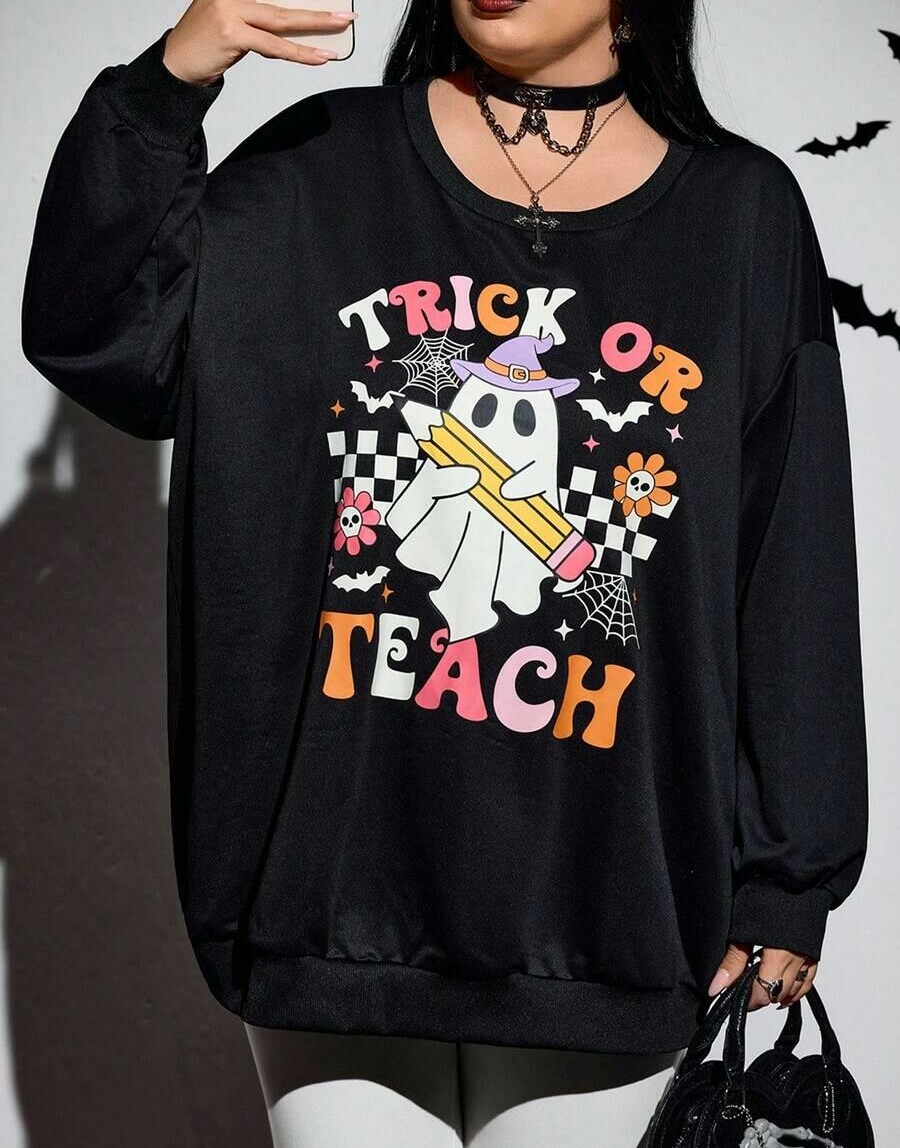 bluza długi rękaw wzór print