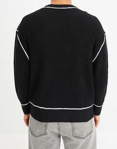 SWETER MĘSKI BAWEŁNIANY OKRĄGŁY DEKOLT