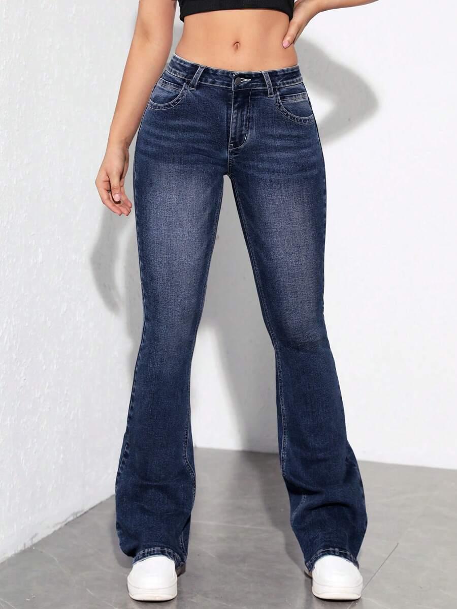 niebieskie jeansy casual