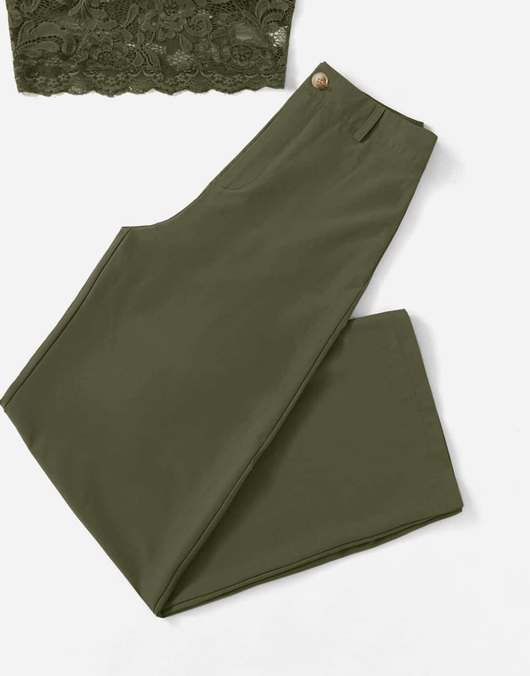 zielone spodnie casual