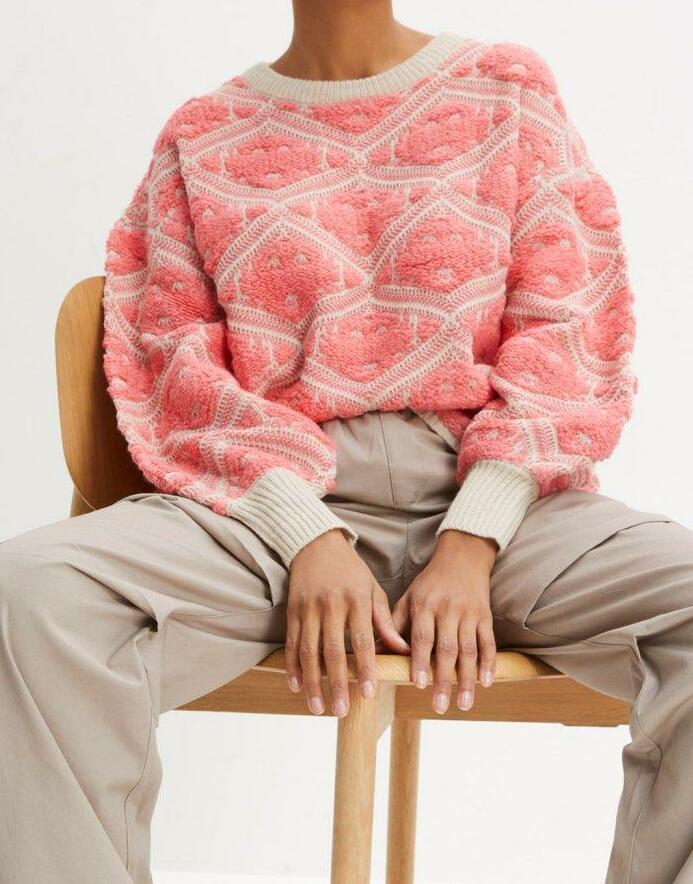 SWETER DZIANINOWY DAMSKI 