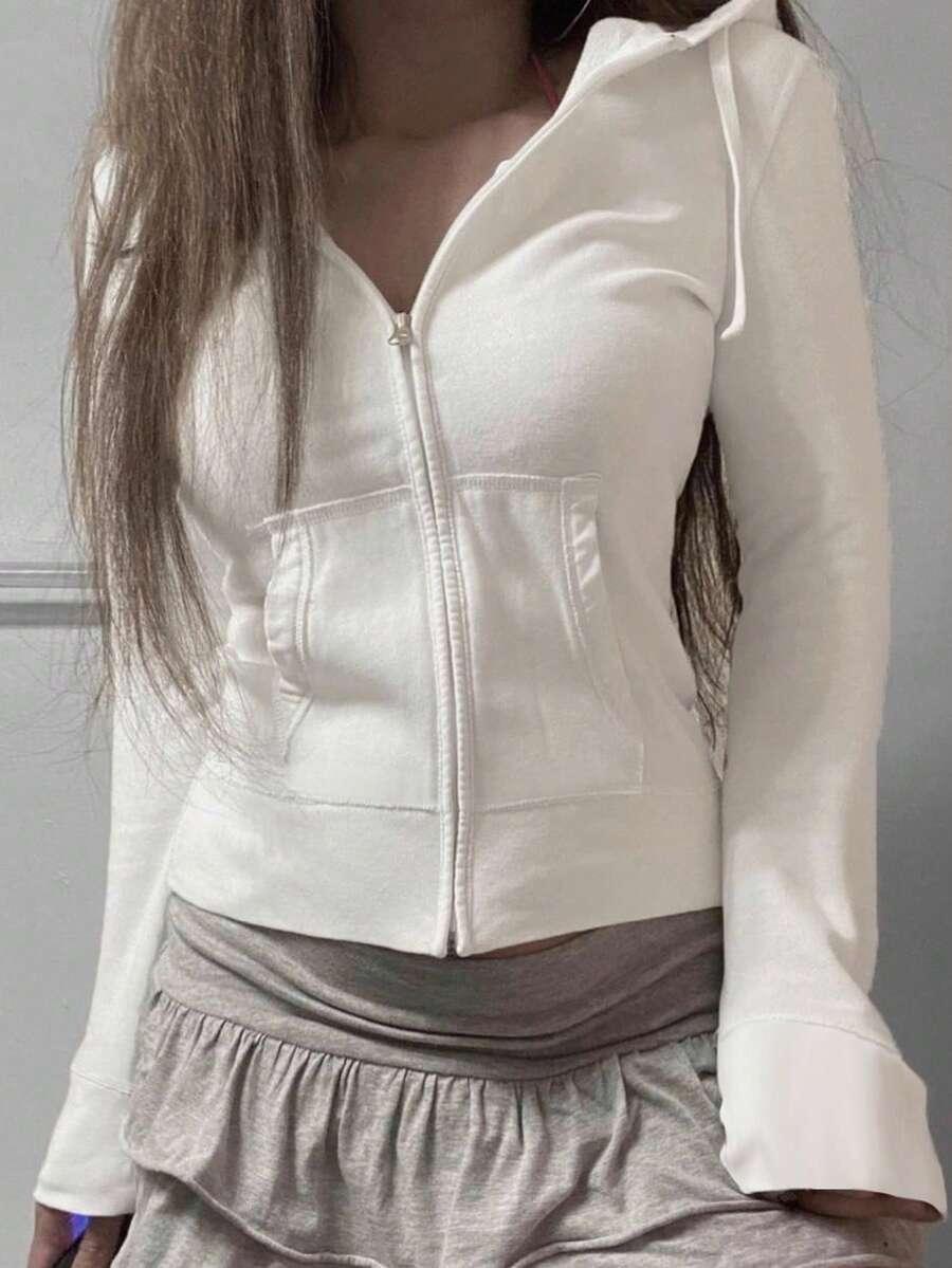 kremowa bluza zamek