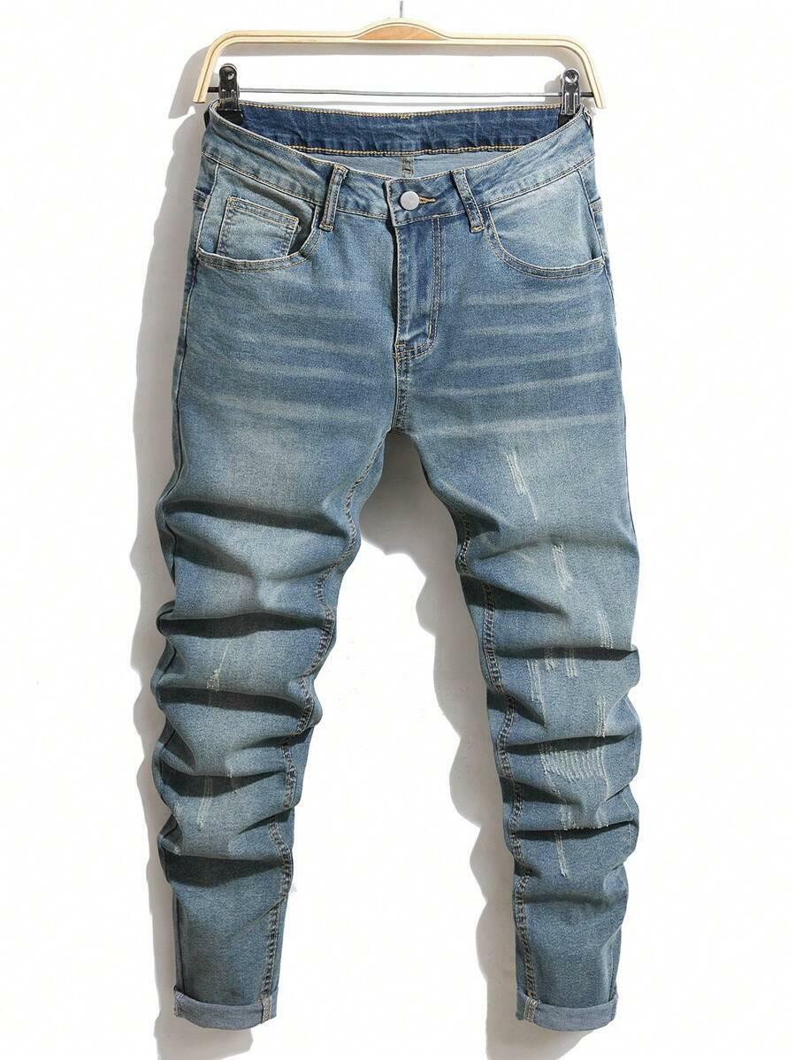 SPODNIE RIPPED JEANS