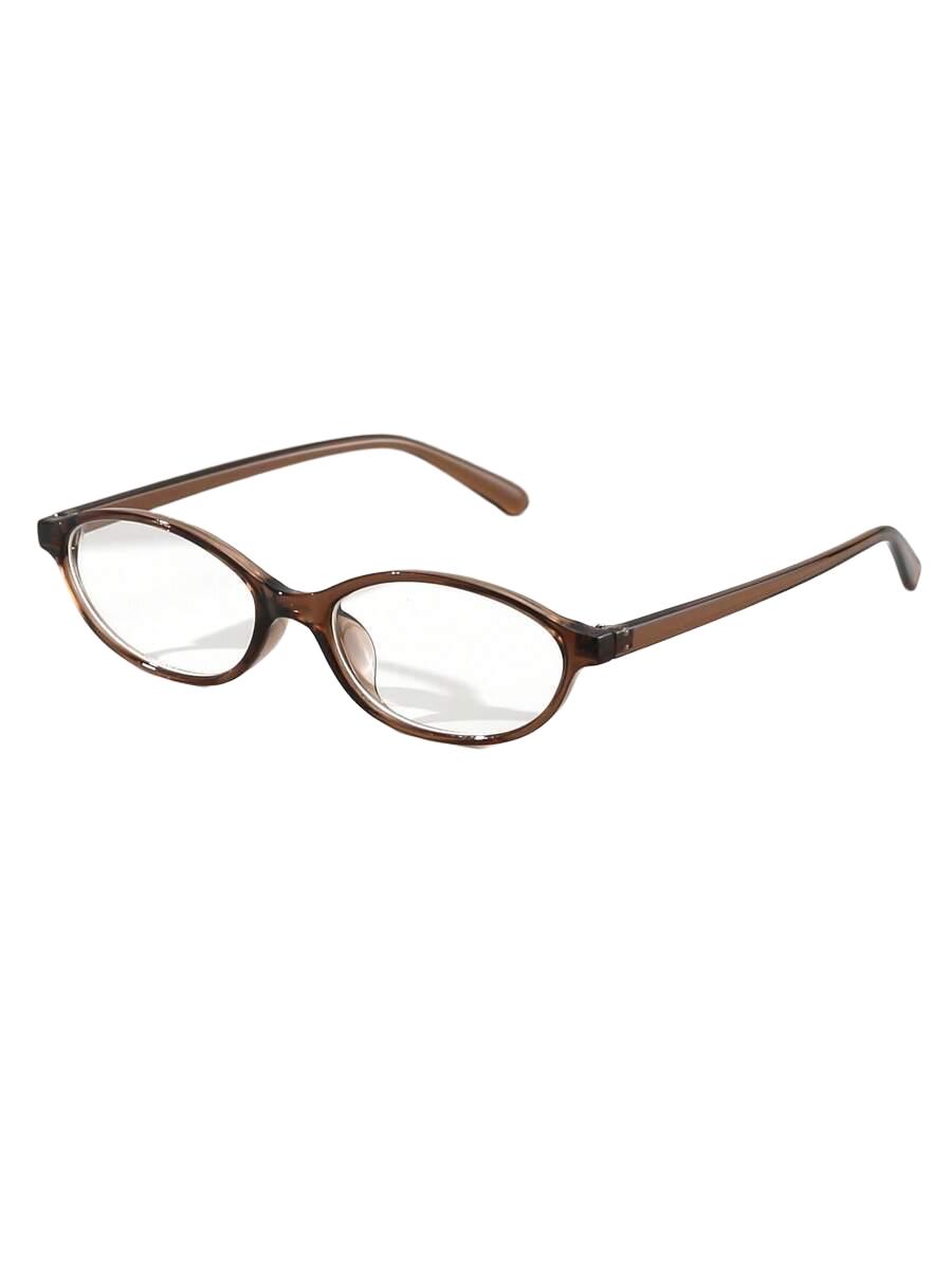 BRĄZOWE OKULARY ZERÓWKI 