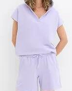 BLUZA Z KRÓTKIM RĘKAWEM 