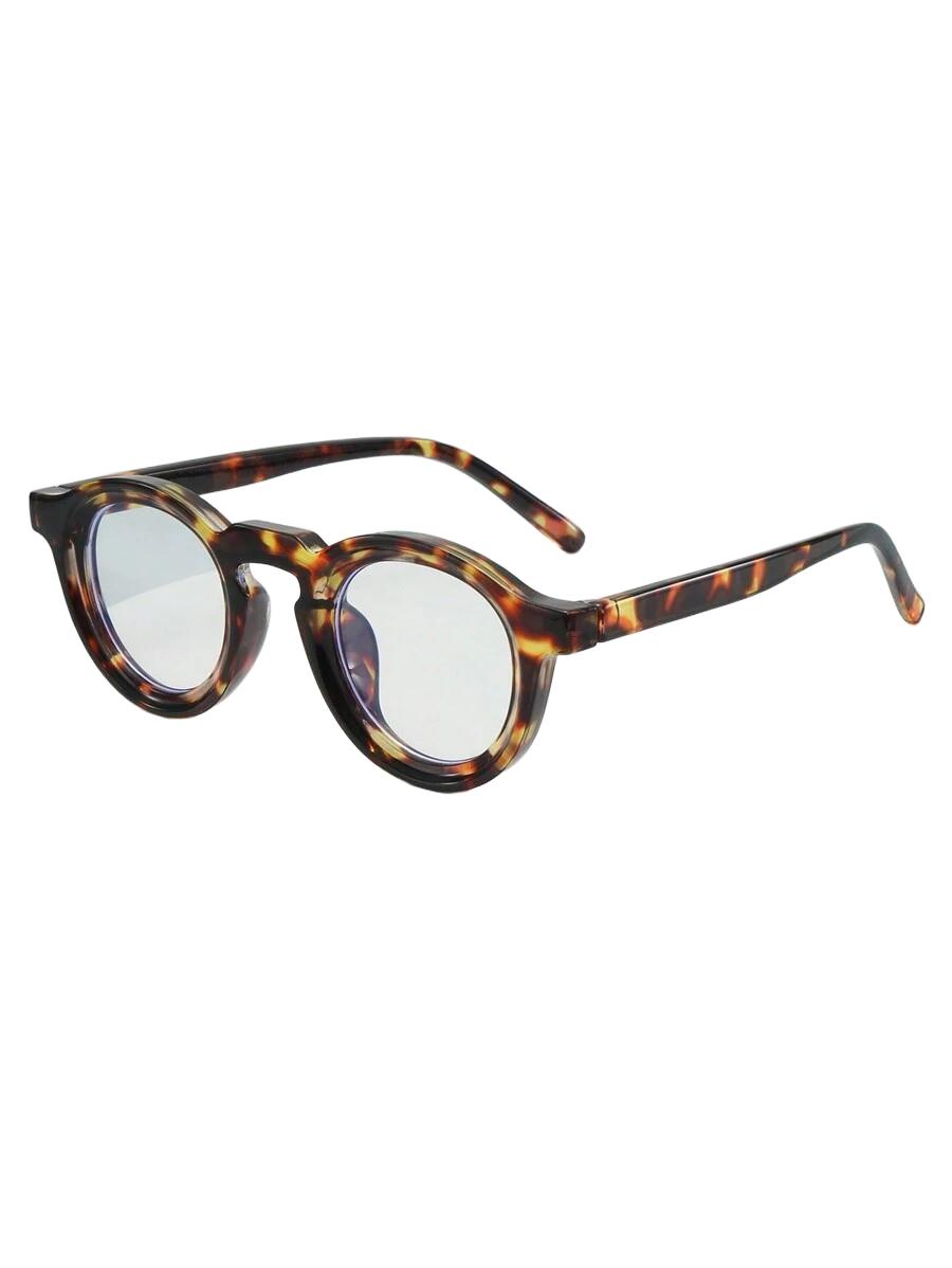 okulary zerówki animal print 