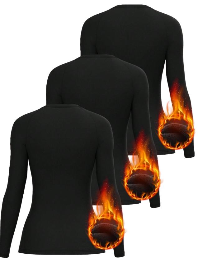 ocieplana bluzka z długim rękawem 2 pack