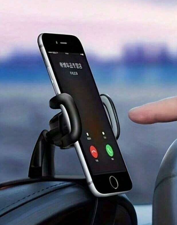 czarny uchwyt na telefon