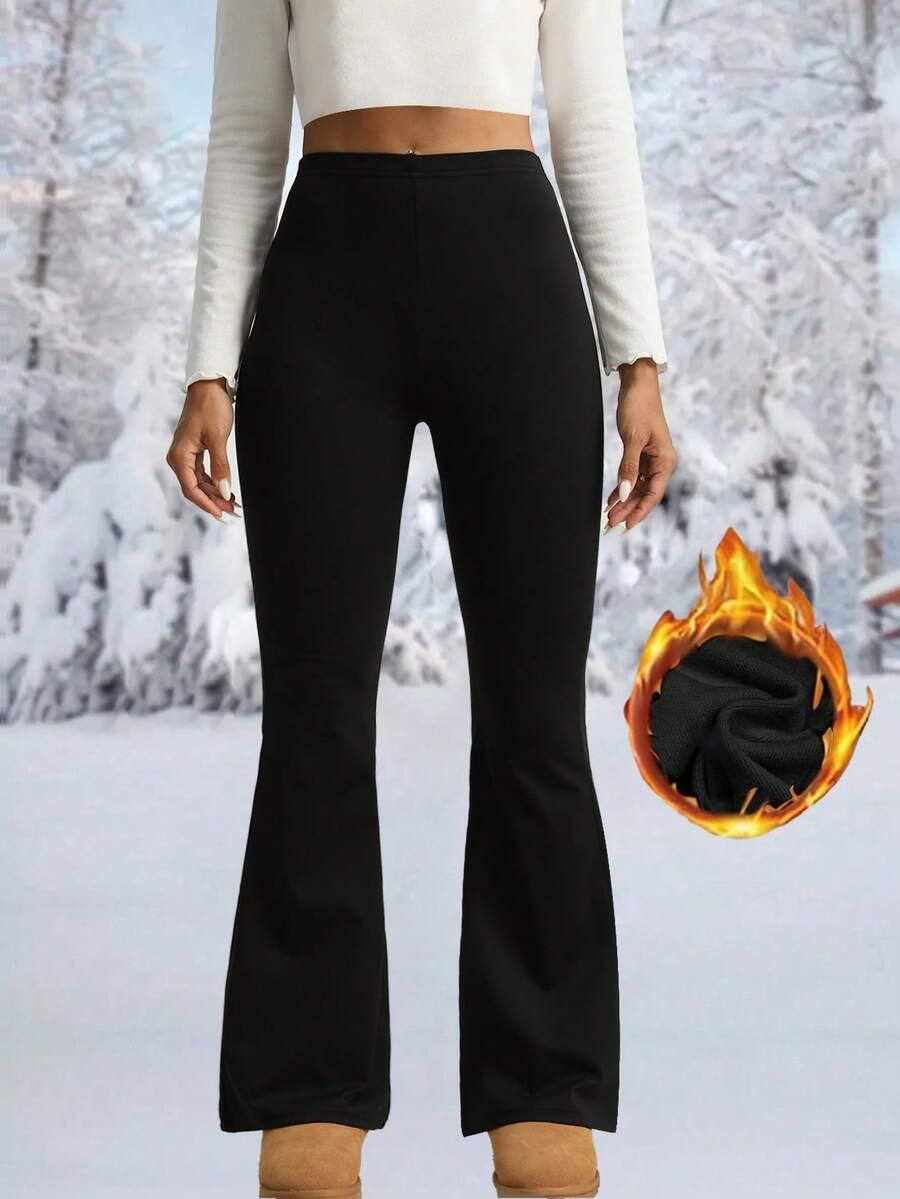 CZARNE LEGGINSY DZWONY