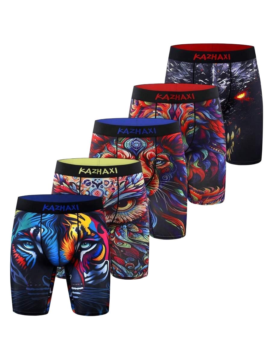 majtki bokserki nadruk 5-pack 