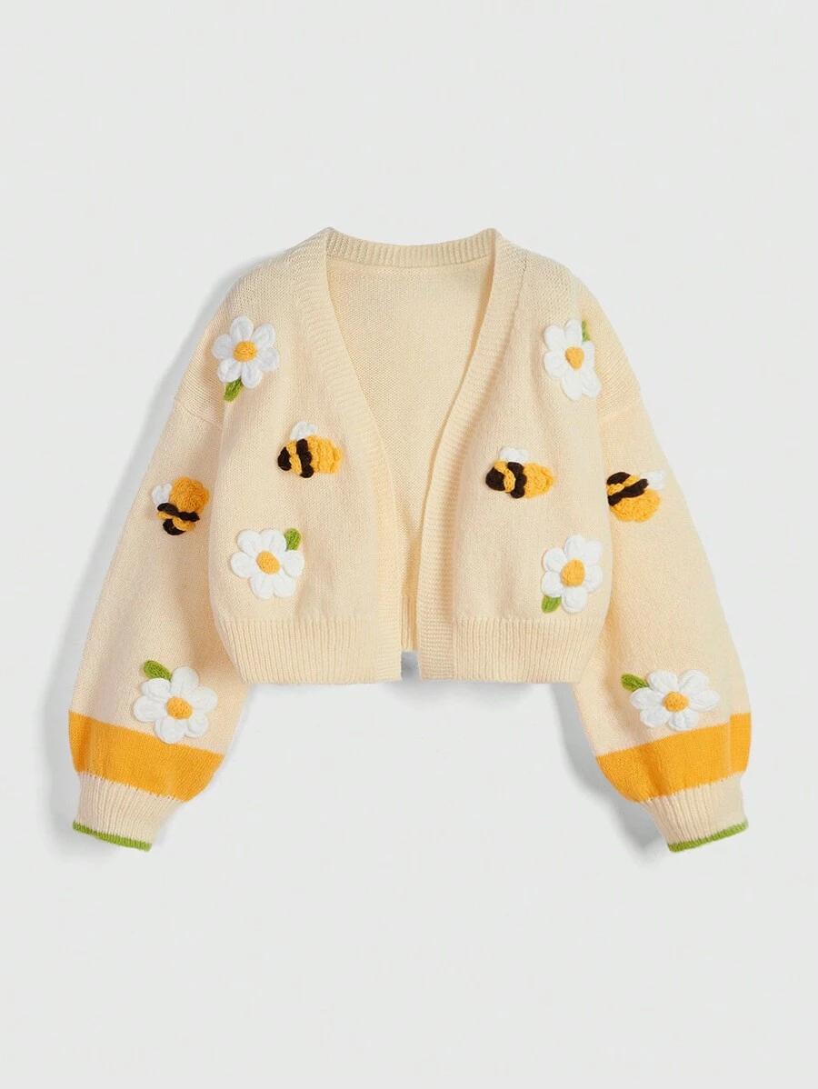 sweter narzutka zdobienia