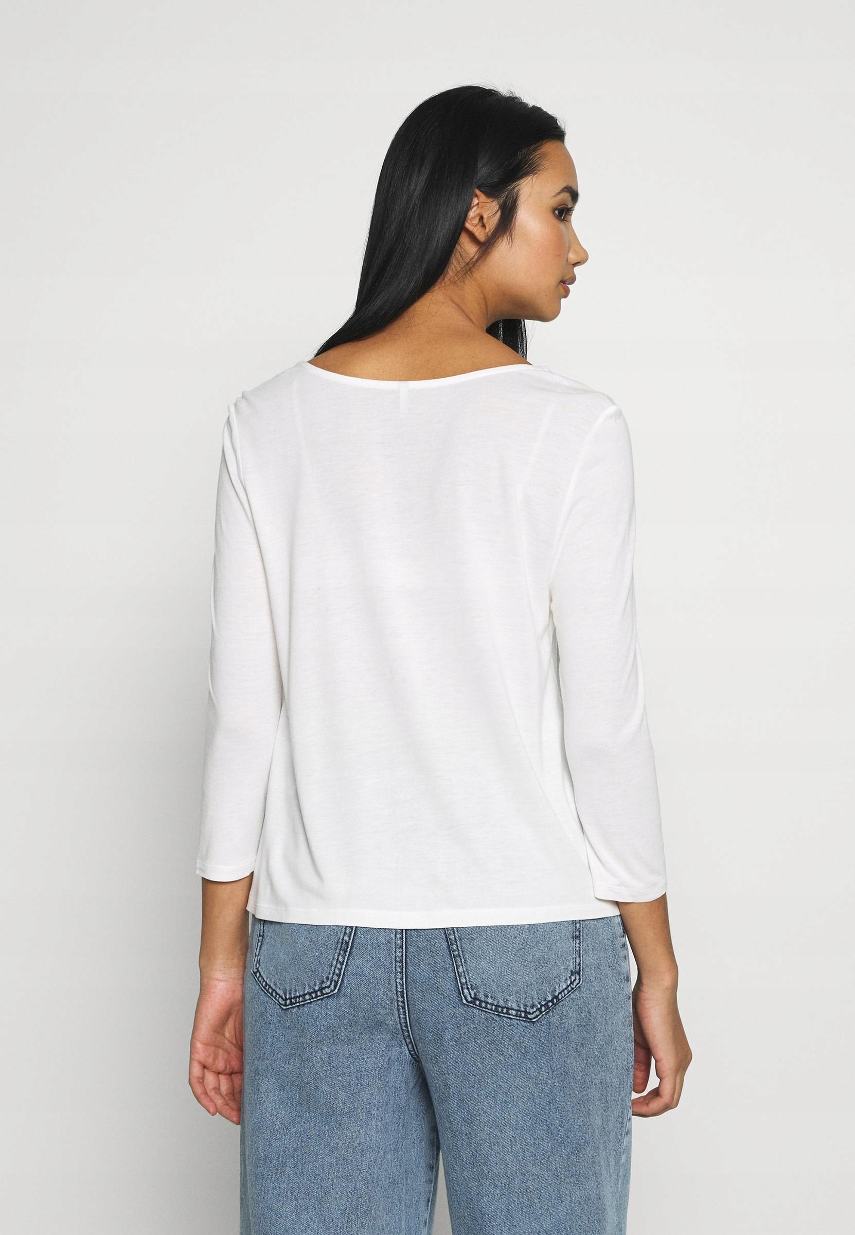 biała bluzka v neck 