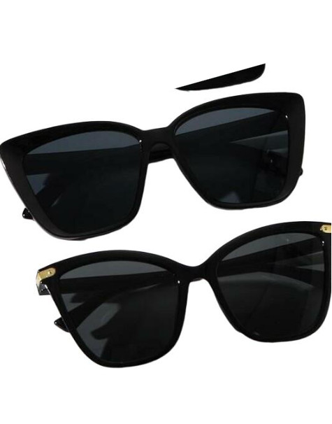CZARNE OKULARY PRZECIWSŁONECZNE 2-PACK
