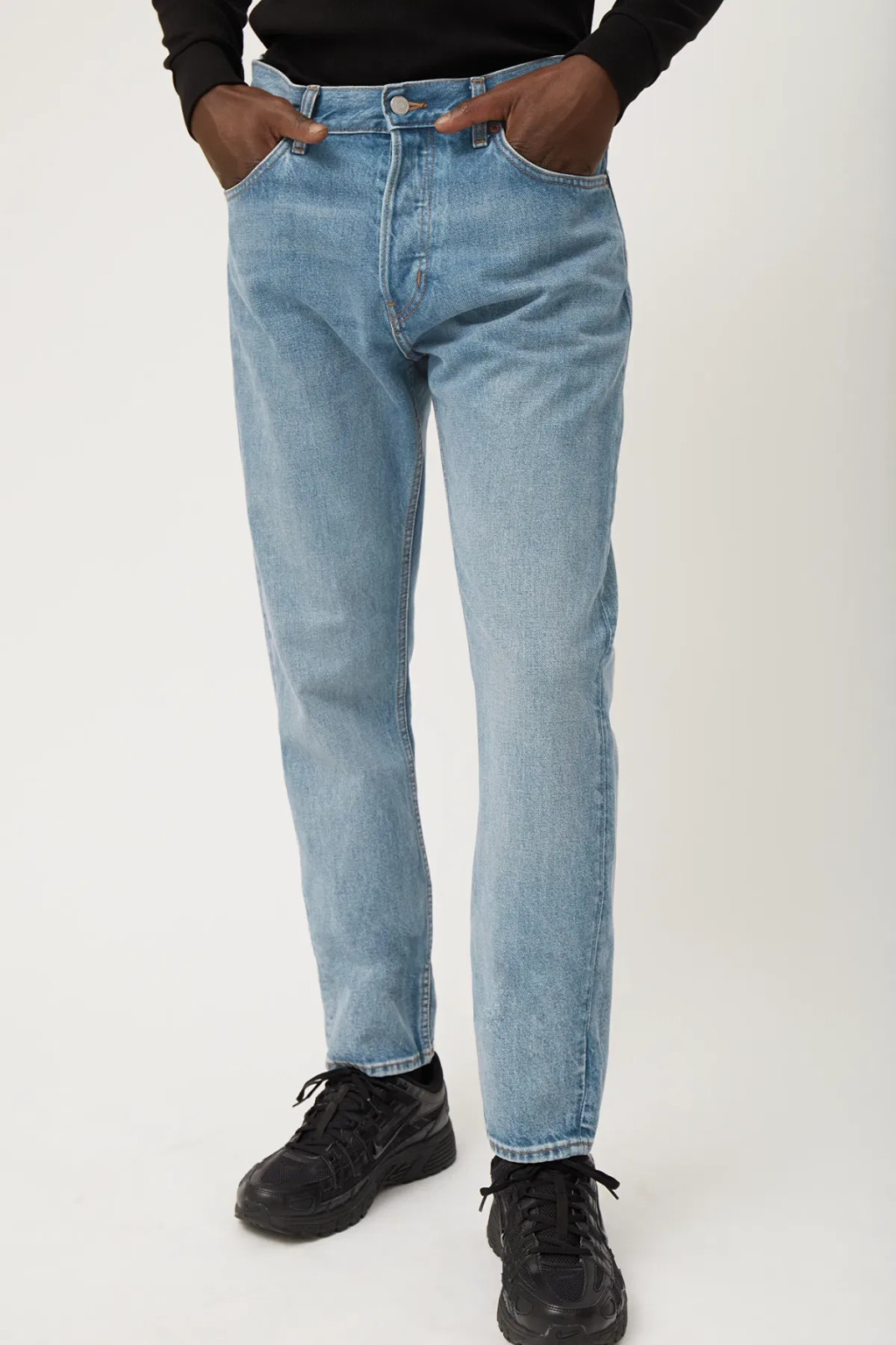 NIEBIESKIE SPODNIE JEANS GUZIKI