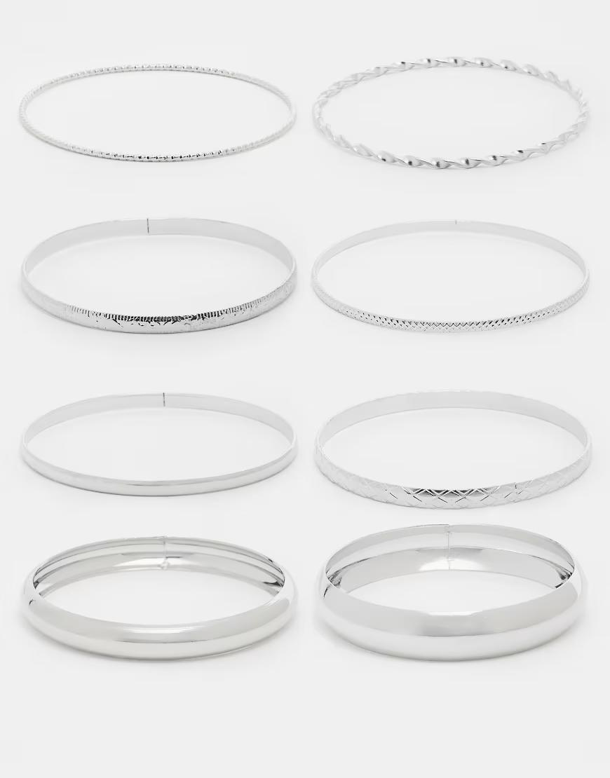 ZESTAW SREBRNA BRANSOLETKA 8-PACK