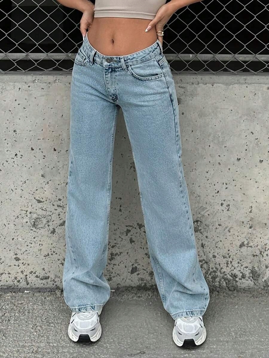 NIEBIESKIE SPODNIE JEANS 