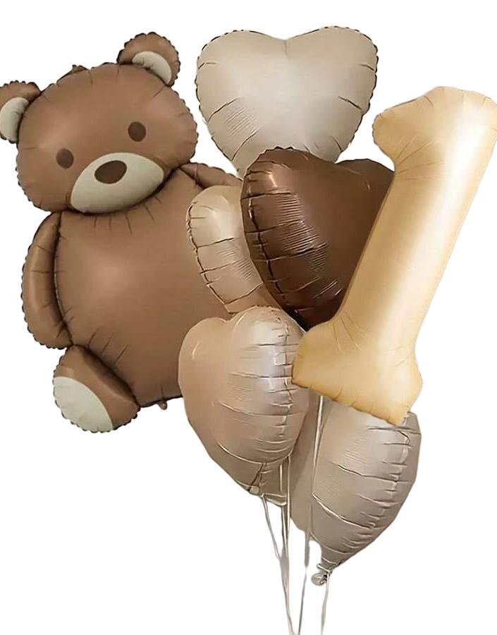 zestaw balonów z liczbą 1