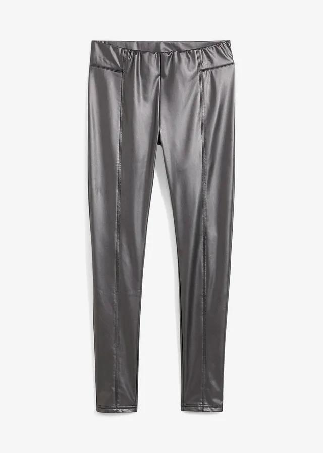 LEGGINSY Z METALICZNYM POŁYSKIEM
