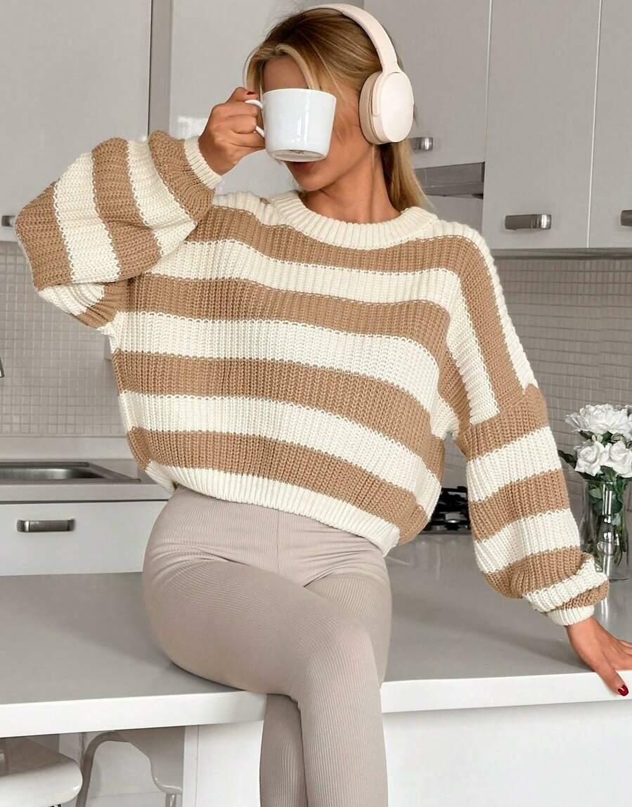 SWETER WZÓR PASKI