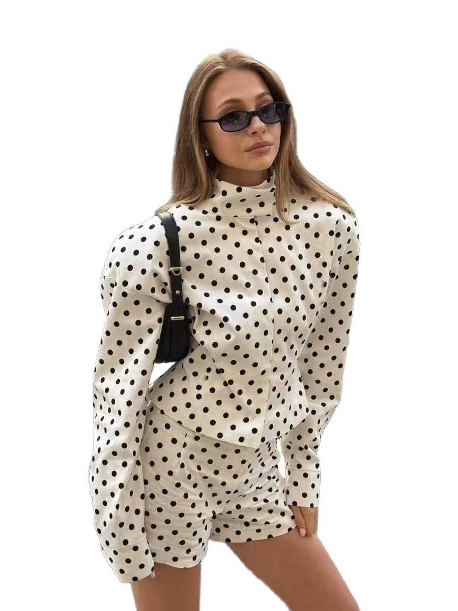 KRÓTKA KOSZULA OVERSIZE W KRATĘ