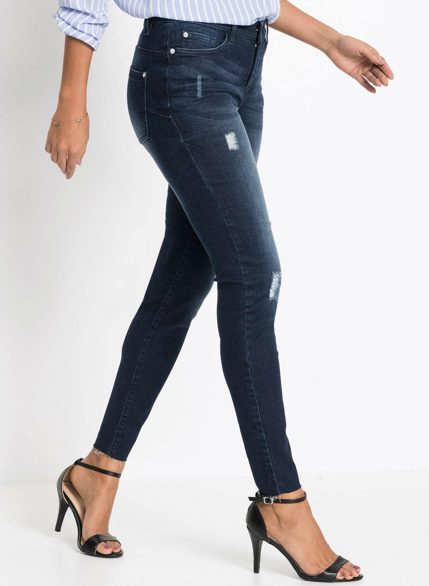 SPODNIE RURKI JEANS KIESZENIE CASUAL