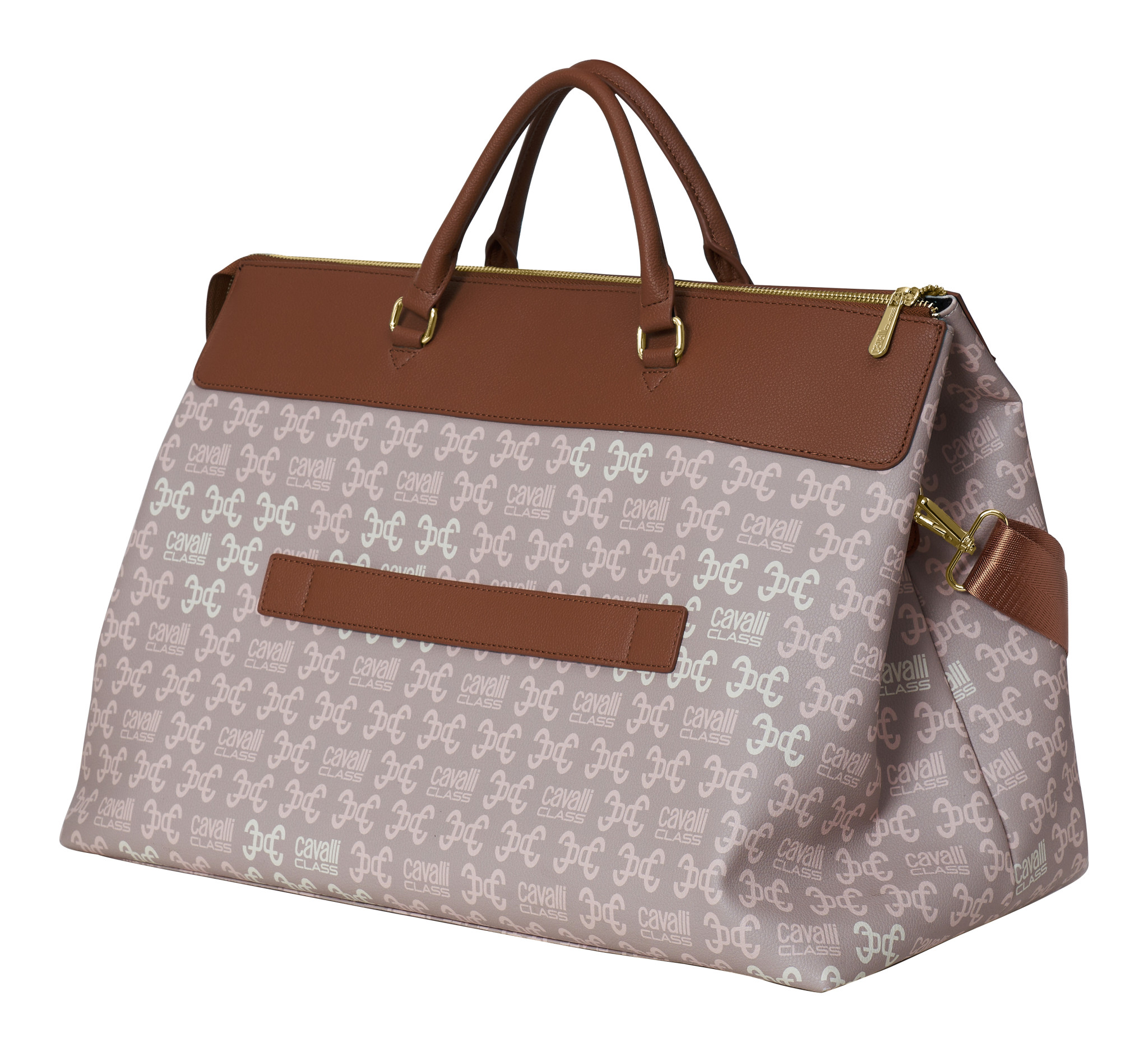 torba monogram kontrast logo imitacja skóry