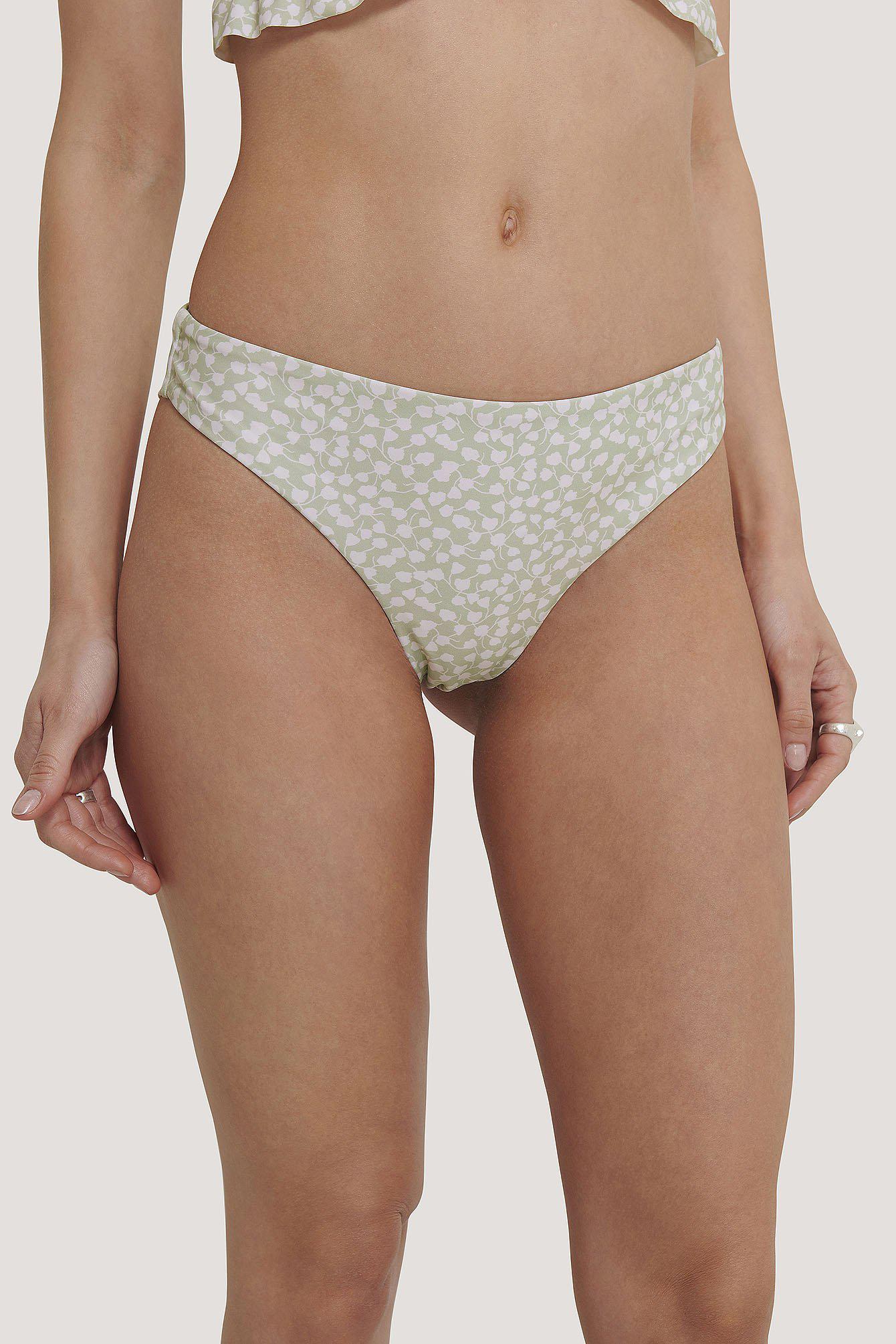 dół od bikini wzór kwiaty 