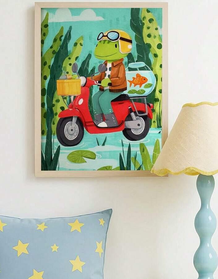 plakat bez ramy żaba 
