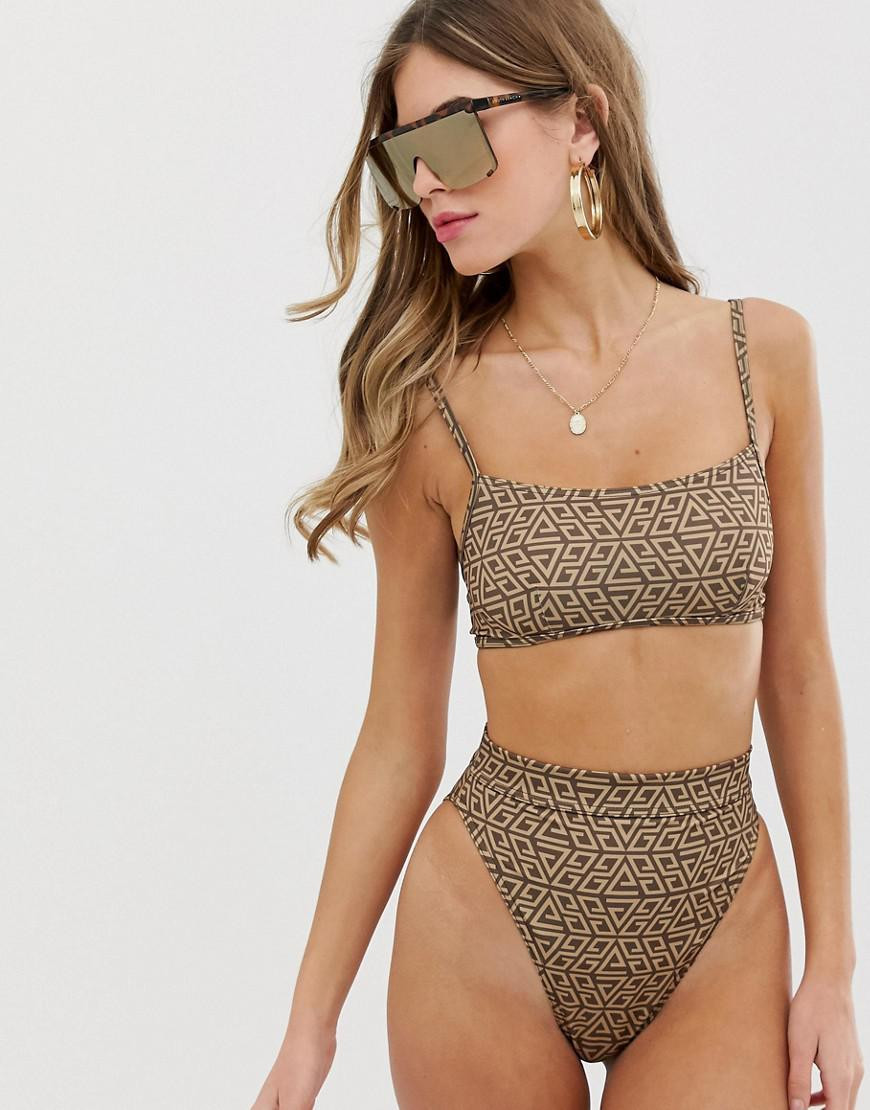 DÓŁ OD BIKINI GEOMETRIC PRINT