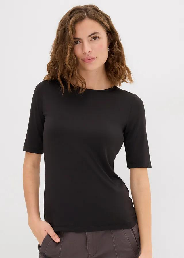 czarna bluzka casual