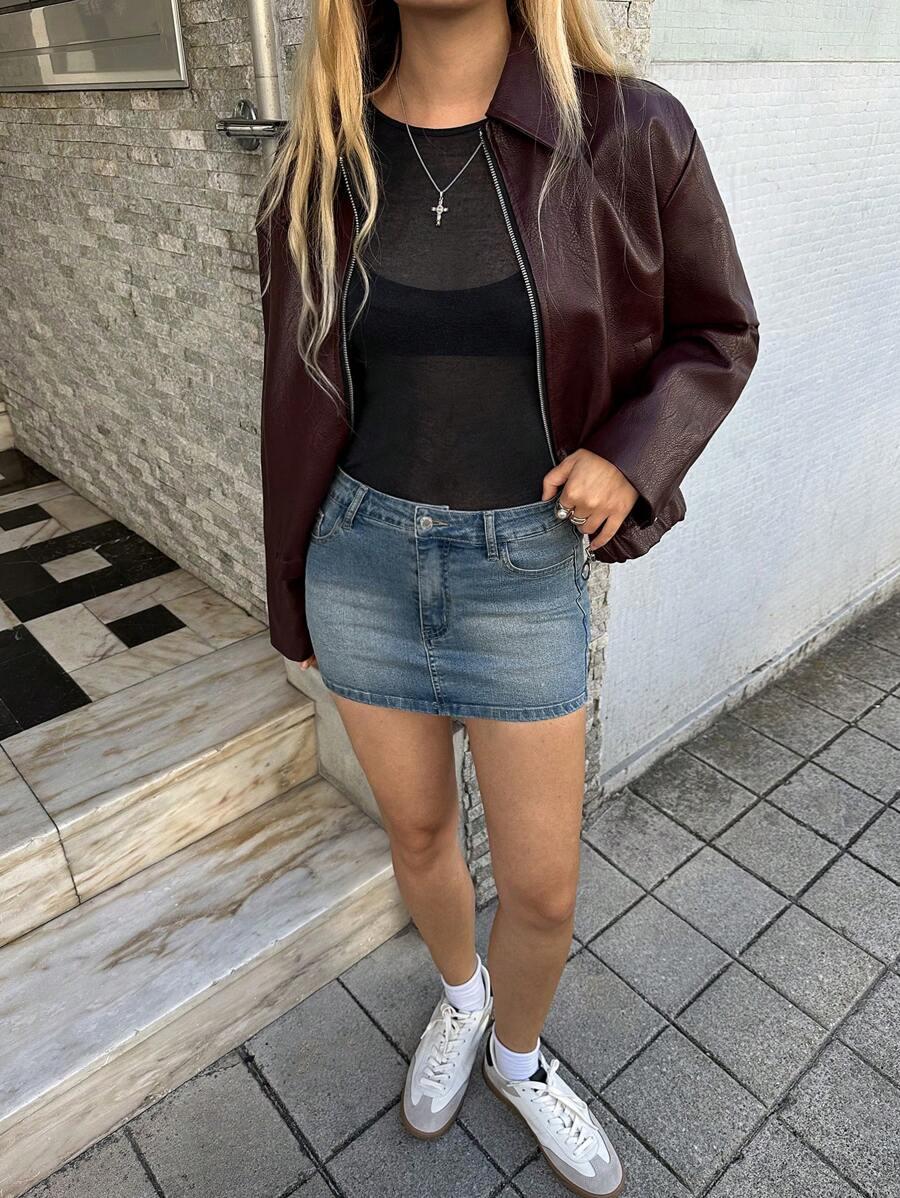 MINI SPÓDNICA JEANS