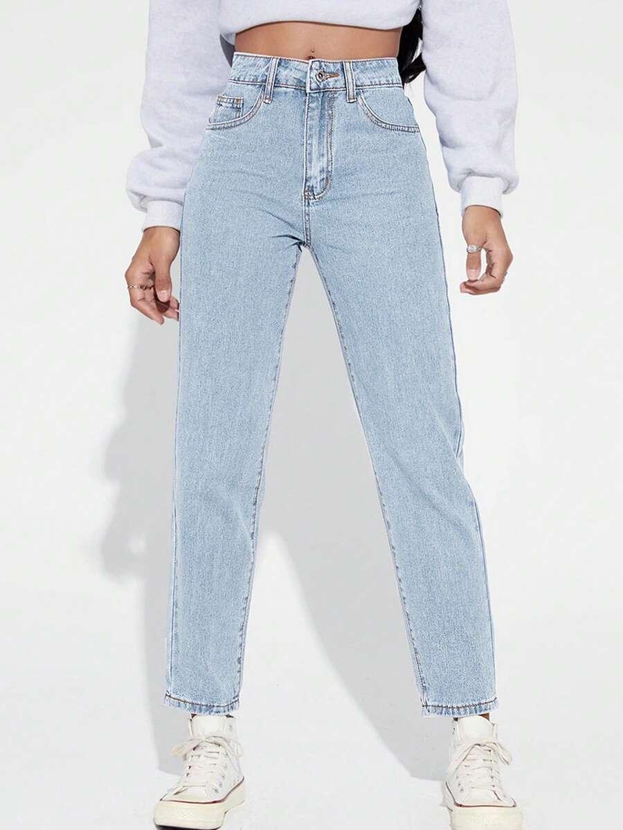 NIEBIESKIE SPODNIE JEANS