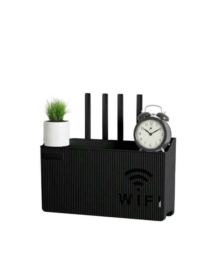 czarny pojemnik na router organizer