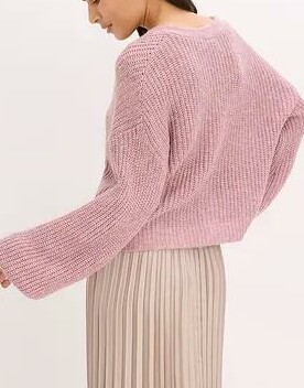 SWETER DAMSKI ROZPINANY OVERSIZE Z DŁUGIM RĘKAWEM
