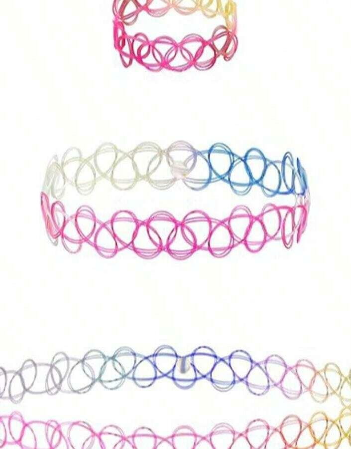komplet biżuterii choker pierścionek bransoletka