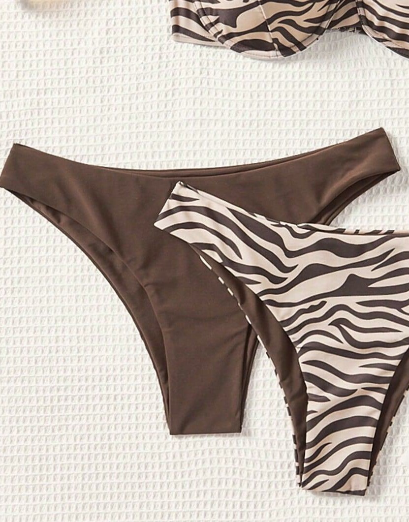 brązowy DÓŁ OD BIKINI 