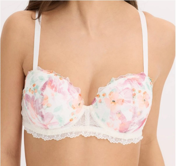 BIUSTONOSZ DAMSKI USZTYWNIANY ZAPIĘCIE Z TYŁU