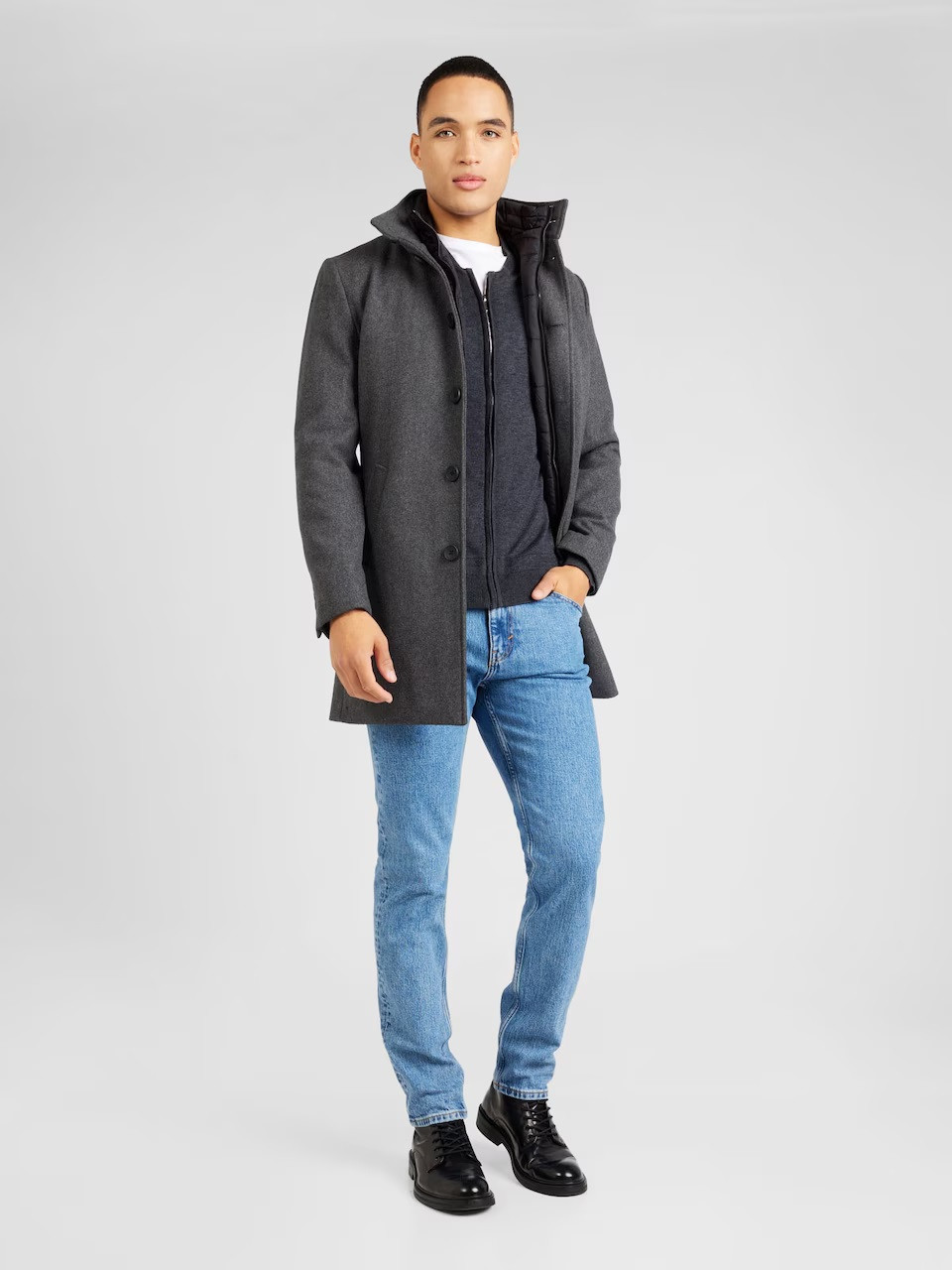 NIEBIESKIE SPODNIE SLIM JEANS