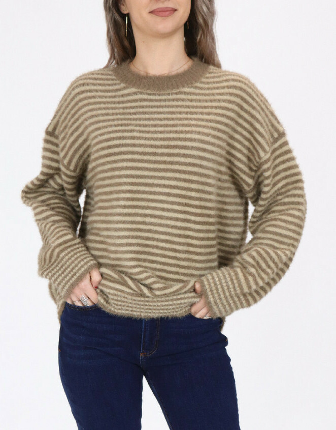 SWETER PASKI OVERSIZE KONTRAST