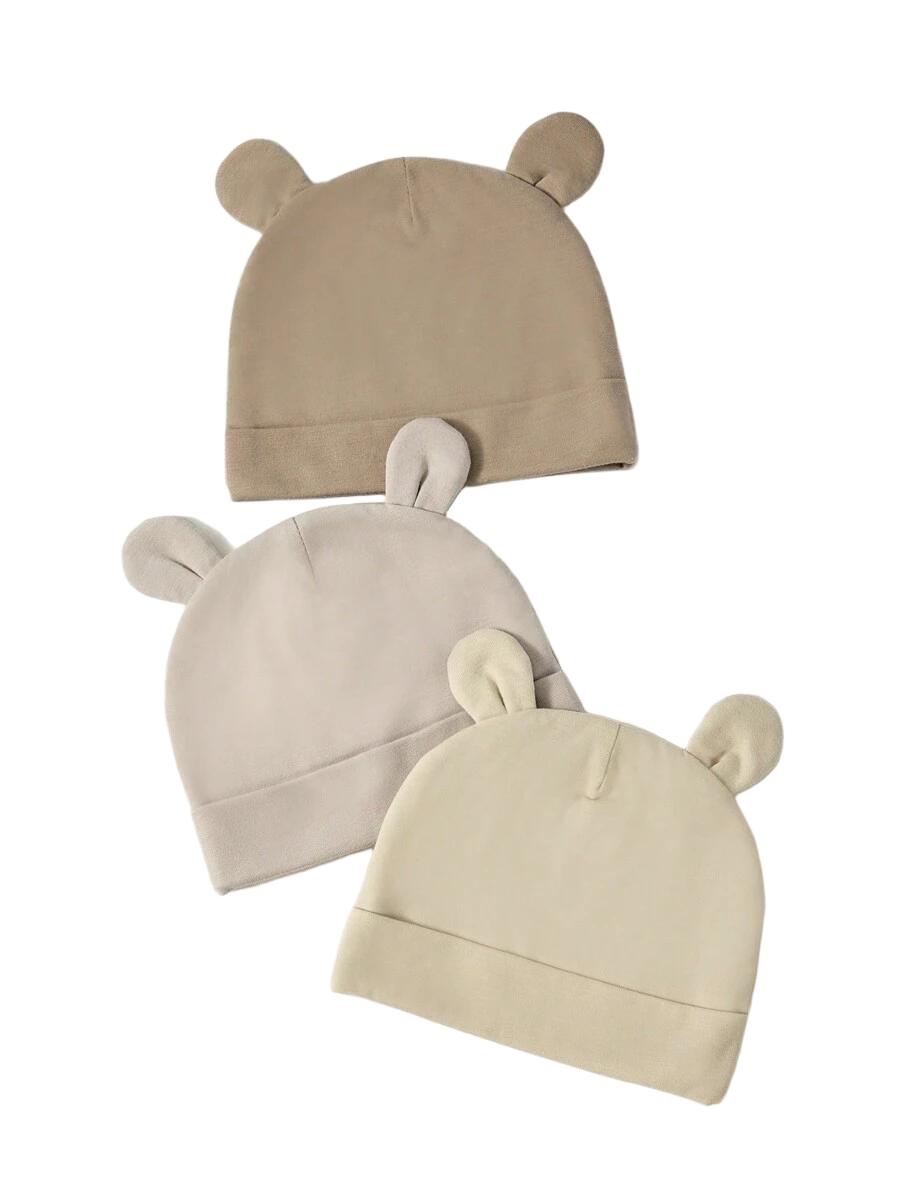 beżowa czapka 3-pack