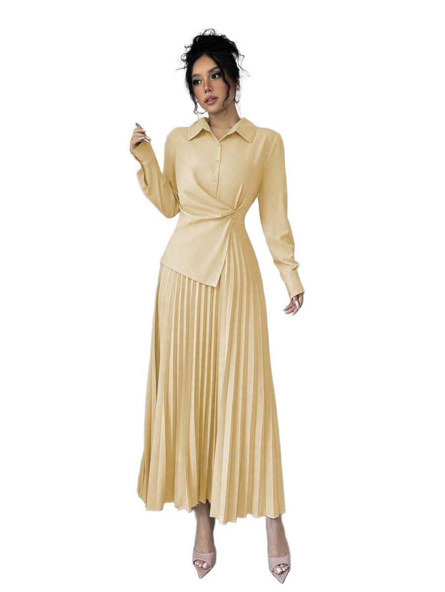 ELEGANCKA PLISOWANA SUKIENKA DAMSKA 