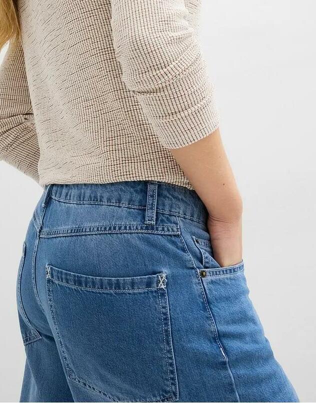 SPODNIE JEANSOWE Z WYSOKIM STANEM