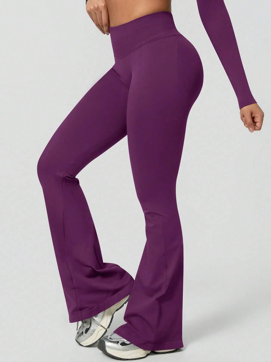 FIOLETOWE LEGGINSY CASUAL