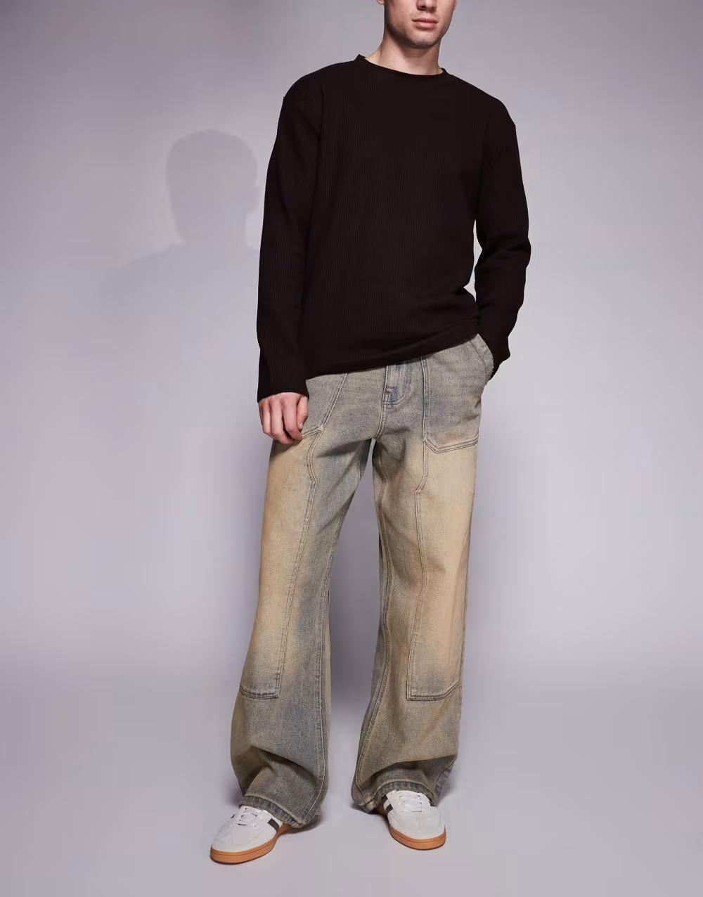 NIEBIESKIE SPODNIE JEANS