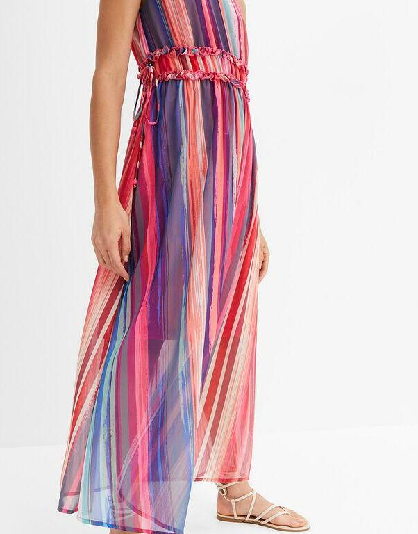 SUKIENKA MAXI W PASKI 