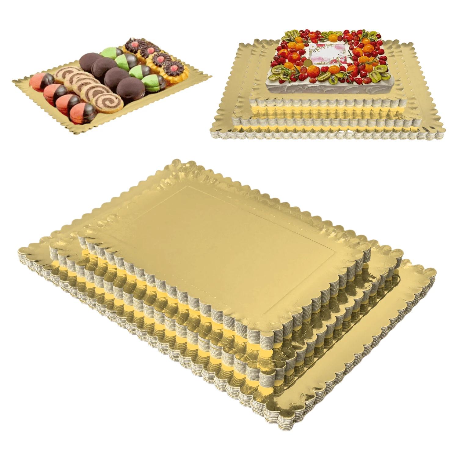 złota taca na tort 10-pack