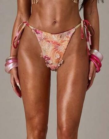 DÓŁ OD BIKINI WZÓR KWIATY