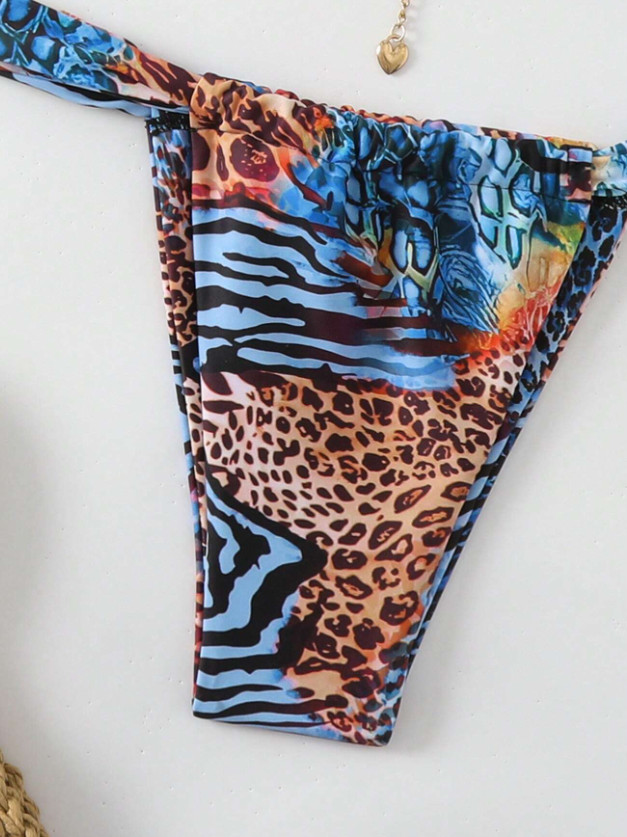 DWUCZĘŚCIOWY STRÓJ KĄPIELOWY ANIMAL PRINT 